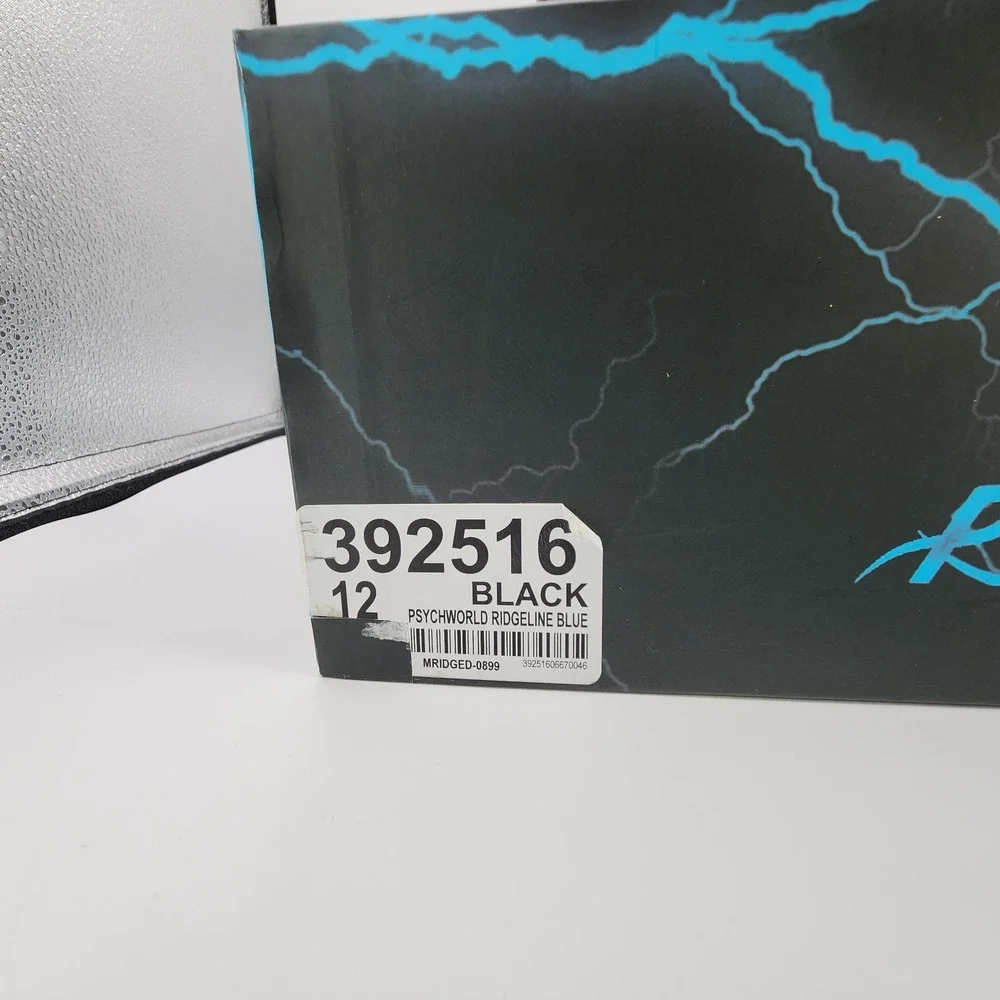 Lugz x Psychworld Ridgeline Chukka Boots Mens 12 Black & Blue Lace Up NEW in Box
